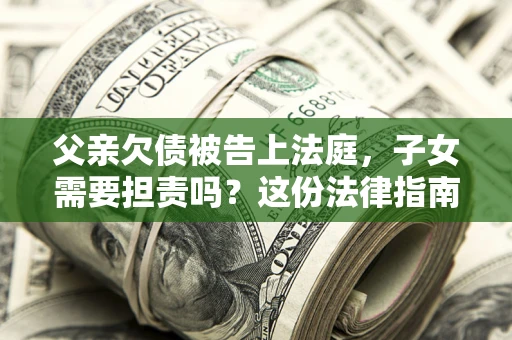 北京父亲欠债被告上法庭，子女需要担责吗？这份法律指南必须看完