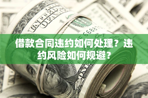 北京借款合同违约如何处理？违约风险如何规避？