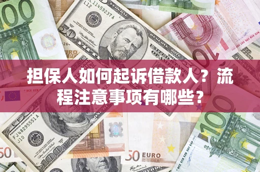 北京担保人如何起诉借款人？流程注意事项有哪些？